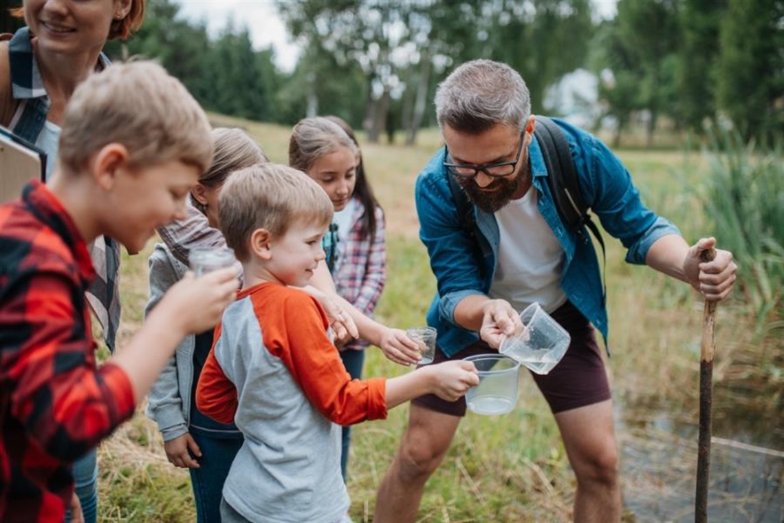 kids at a conservation field day