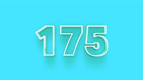 one hundred and seventy five