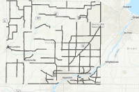 View of Outagamie County Highway Right of Way Plats